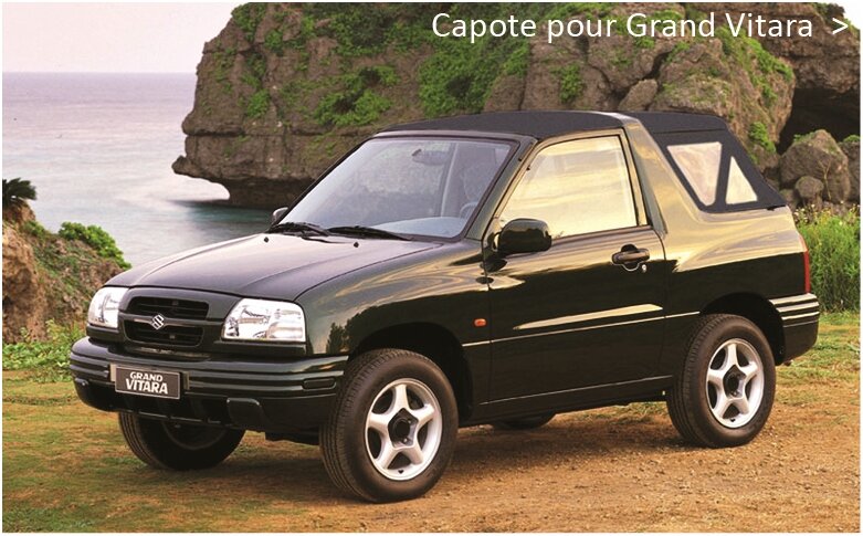 capote noire de remplacement neuve pour un suzuki grand vitara