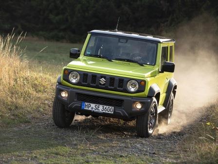 Nouveau suzuki jimny 2019-2024 vert - pas de version cabriolet avec capote suzuki jimny n'est encore prévu