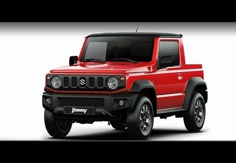 Suzuki jimny rouge en pick-up