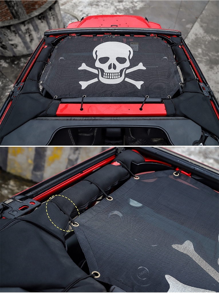 Bikini pour Jeep Wrangler JK 2 portes Capote pour cabriolet et cache