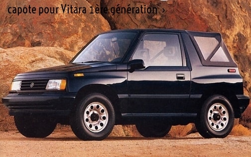 bache noire pour suzuki vitara noir