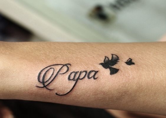 Familien Tattoo Vater 