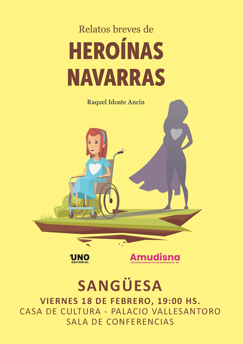 La Asociación de Mujeres con Discapacidad de Navarra presenta en Sangüesa "Heroínas Navarras", relatos breves de navarras entre los siglos XVI y XXI