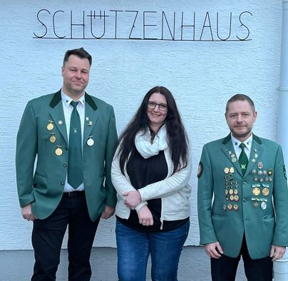 v.l. Thomas Ide, (2.Vorsitzender & LG Wart), Annette Lamprecht (Kassiererin) und Jörg Schwarzenau (1.Vorsitzender und Jugendwart)