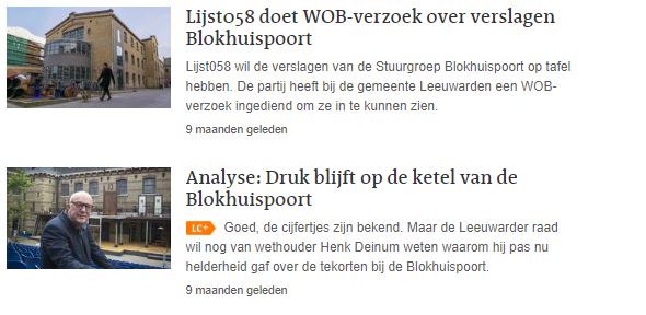 Dossier Blokhuispoort