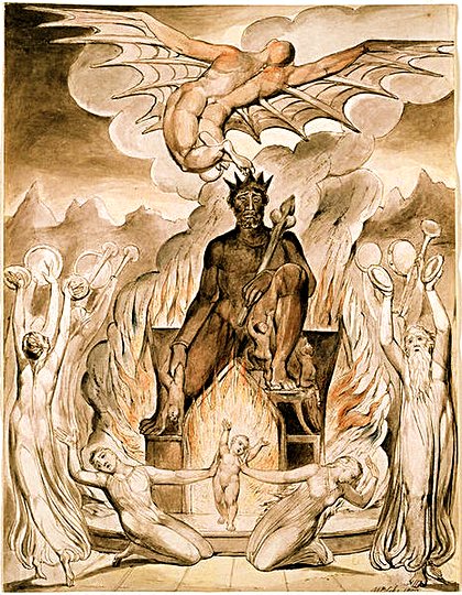 William Blake, 1809: On the Morning of Christ's Nativity (Purgatory)