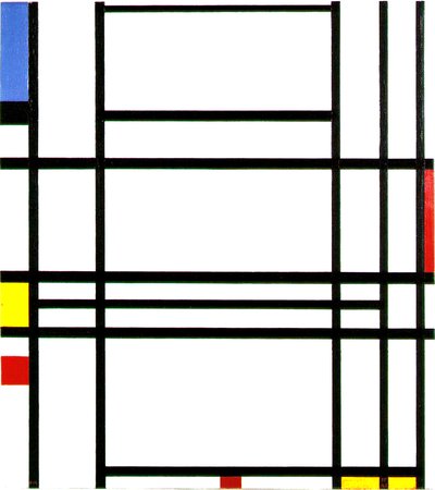 Piet Mondrian, 1942: Composition 10