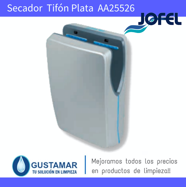 SECADORES DE MANOS JOFEL / SECAMANOS TIFON PLATA CON FILTRO HEPA ÓPTICO AA25526 JOFEL 