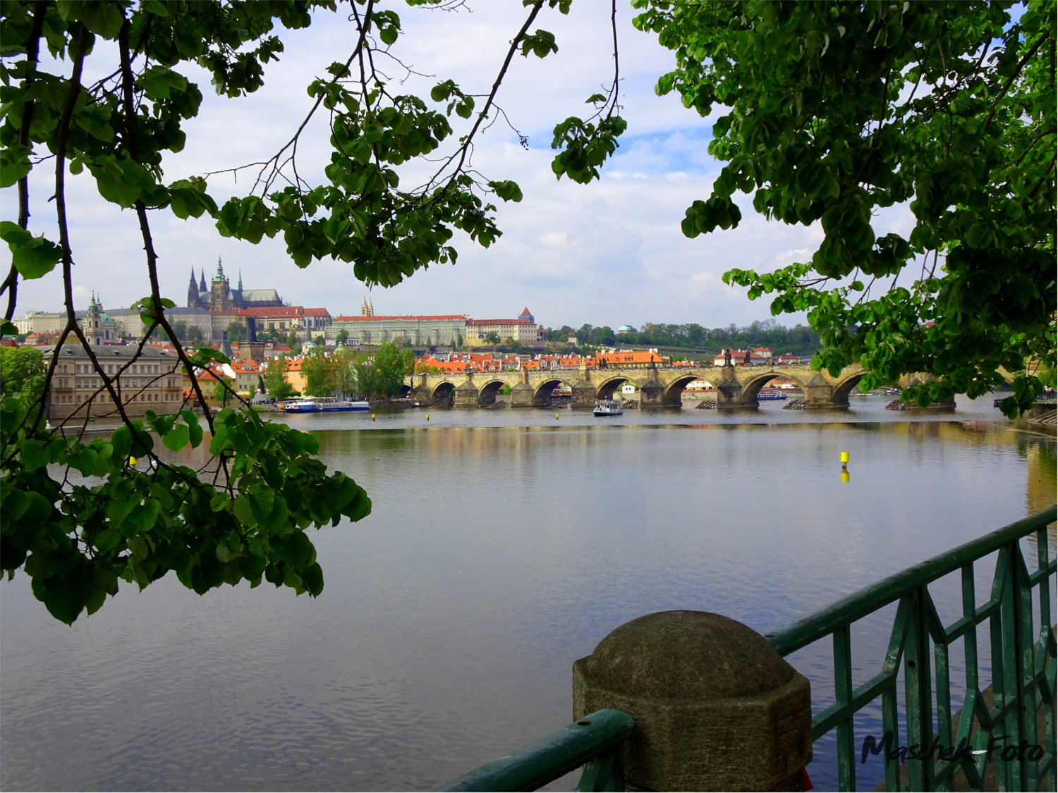 Sicht auf die Karlsbrücke Prag