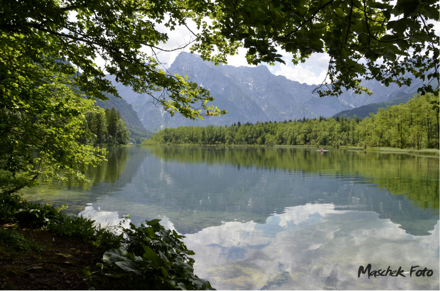 Almsee Aussicht mit Licht und Schatten