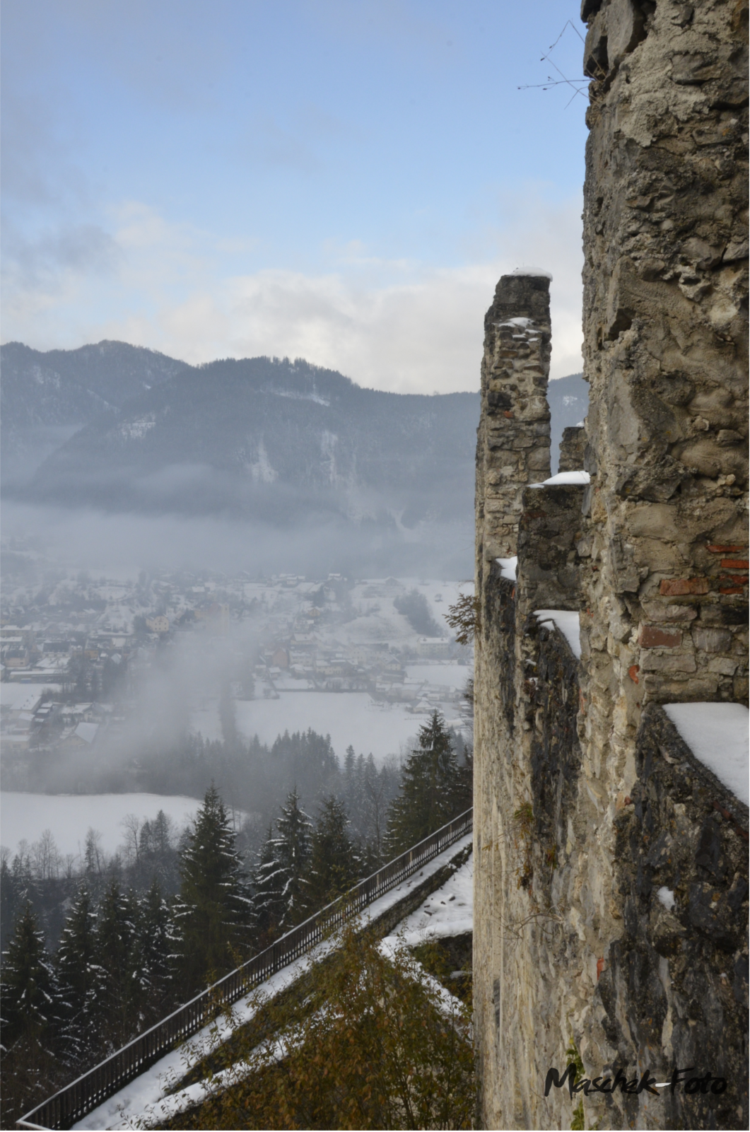 Burg Gallenstein Mauer mit Sicht