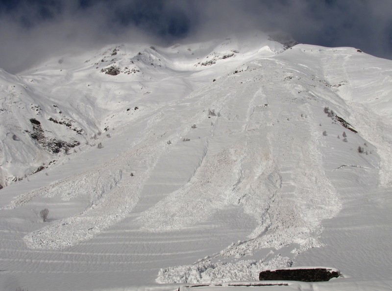 Nombreuses avalanches dans la vallée du Bastan. Photo prise le 28 janvier. © C-PRIM 2013