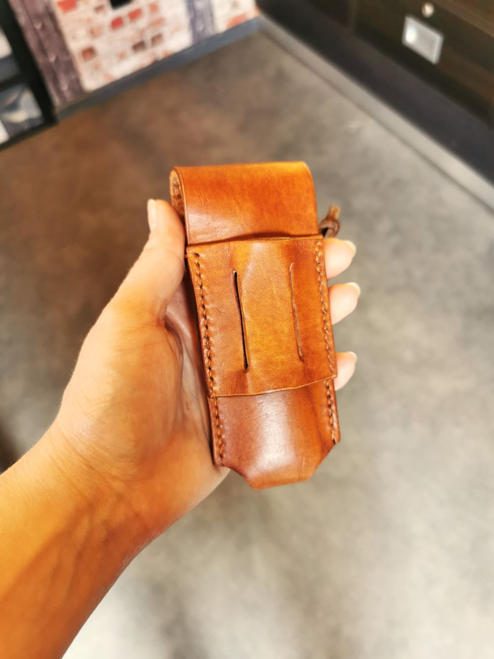 ETUI COUTEAU ARTISAN CUIR FRANCE 