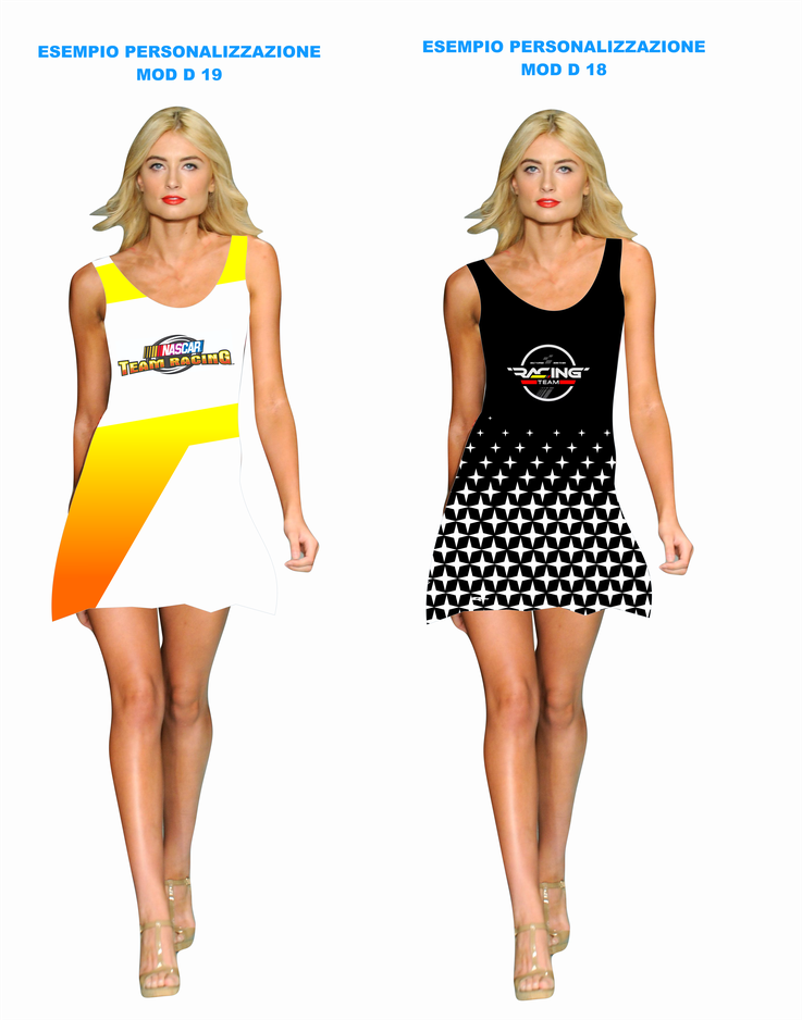 QL VESTITO PERSONALIZZATO CON GRAFICA E LOGHI