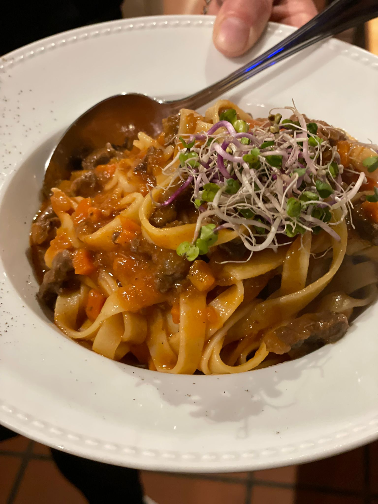 Tagliatelle mit Hirschragout