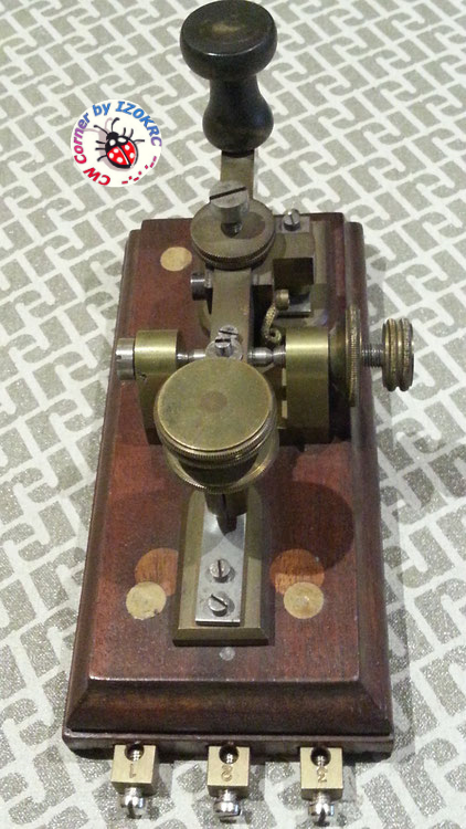 Hasler Telegraph key for Duplex morse system "in line"