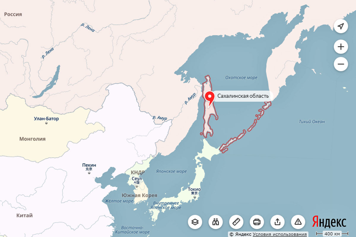 Покажи сахалин на карте россии. Сахалин на карте России. Остров Сахалин на карте.