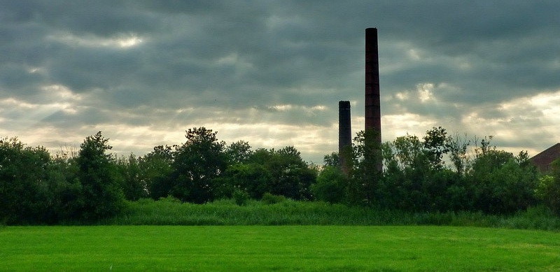 De oude steenfabriek bij Rottum