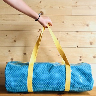    Sac polochon bleu  