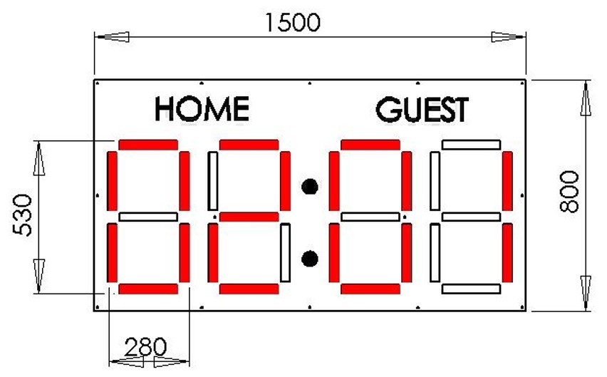 Anzeigetafel fussball selber bauen