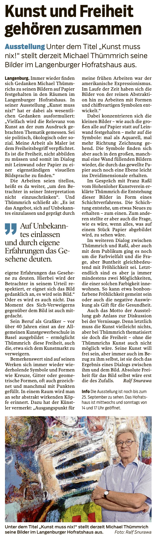 Hohenloher Tagblatt 24.08.2022