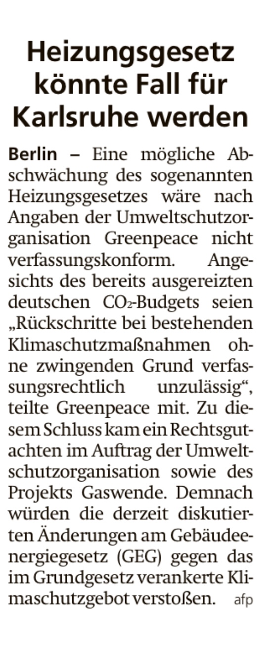 HNA 05.02.2026, Fall für Karlsruhe?