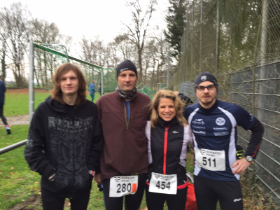 Arwed Meinert, Detlef Meinert, Anja Plasger und Jens Müller in Fahrenhorst.