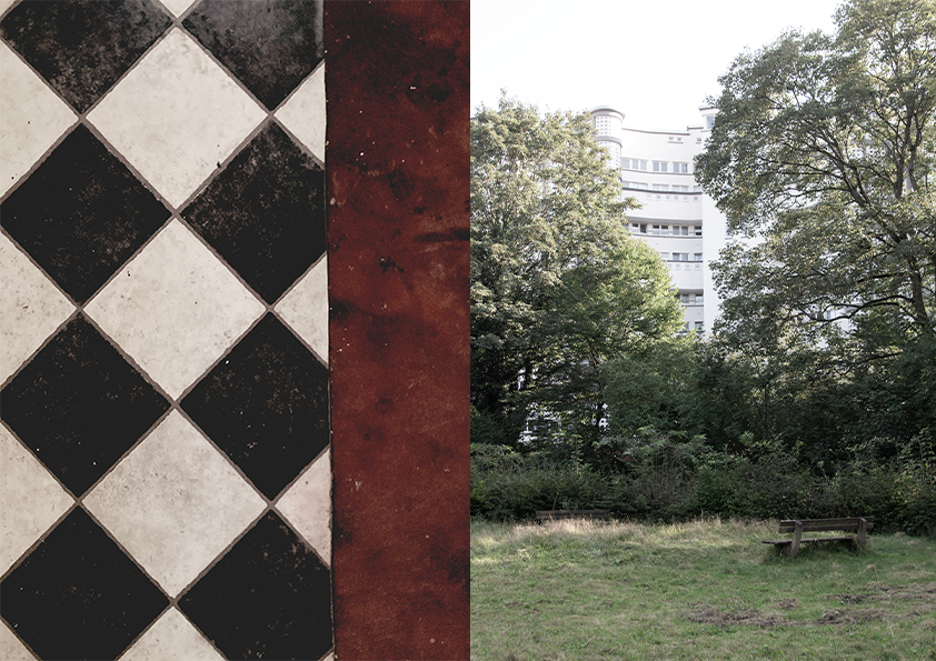 Bricolage, 2024  Exhibition of photographs at the annual conference of the Deutscher Werkbund  (Saarbrücken, October 3-6, 2024).  With the kind support of WOGE Saar.