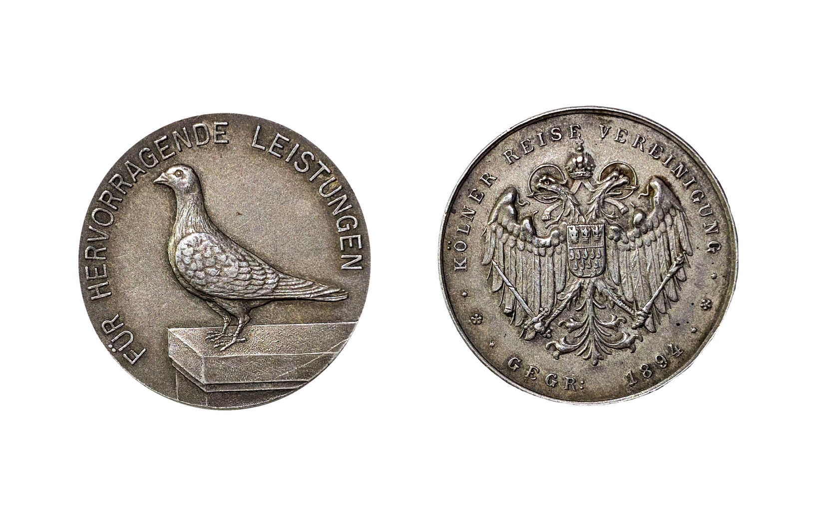 Medaille der Kölner Reisevereinigung von 1894 für hervorragende Leistungen