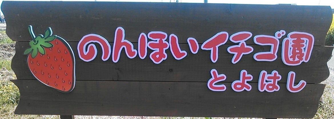 Nonhoi strawberry farm's signboard
