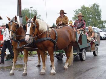 Kutsche fahren beim Indianerfest