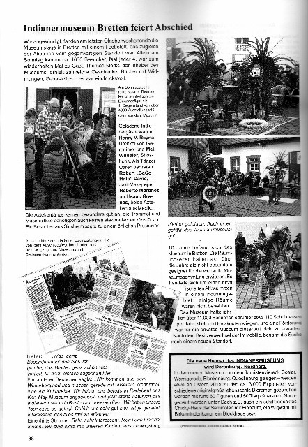 Bericht über Abschiedsfest des Indianermuseums in Bretten im Verlag für Amerikanistik