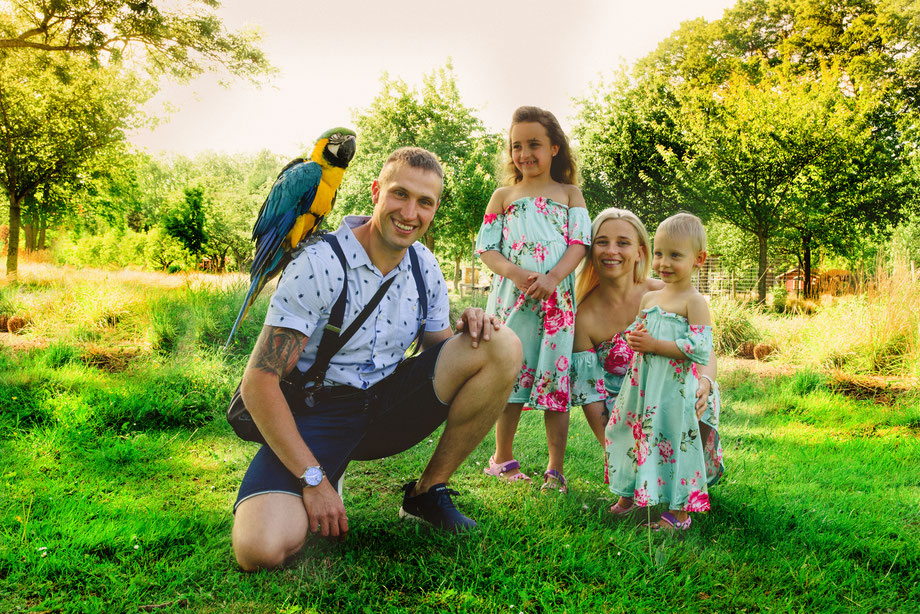 family portrait with children