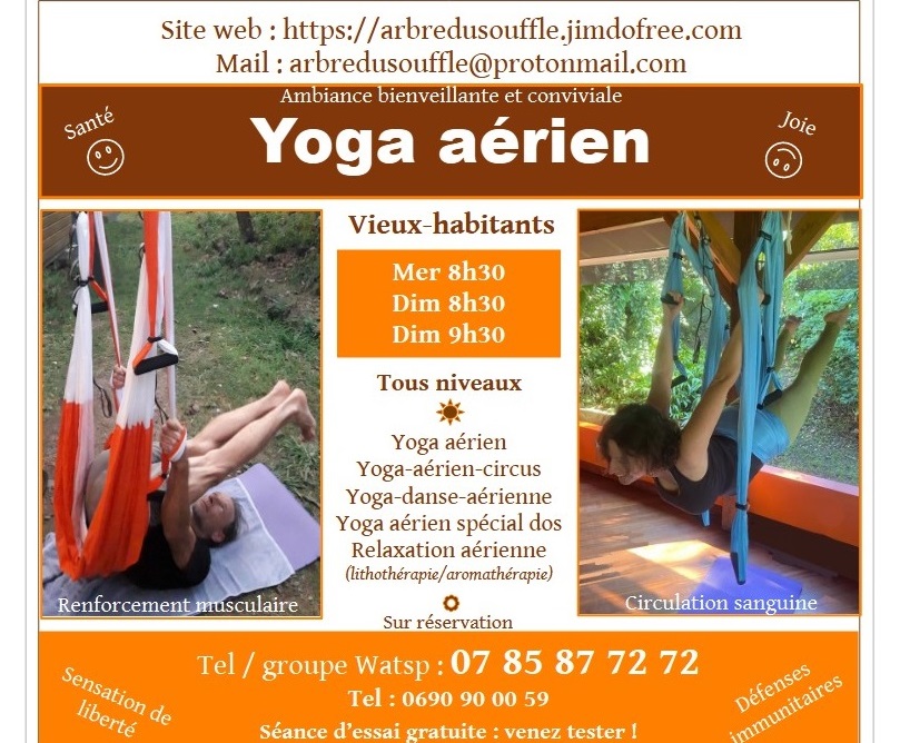 Yoga aérien à Vieux-Habitants