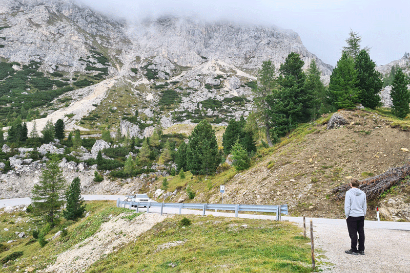 在Dolomites的4天- Passo di Falzarego