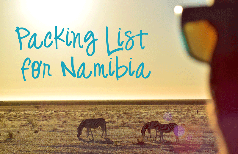 Packing List for Namibia