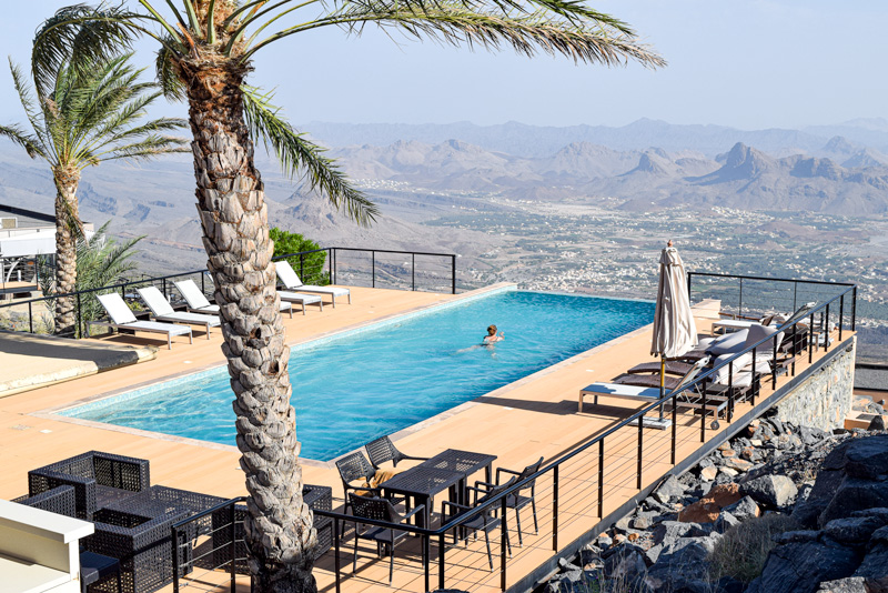 12 Days in Oman - Enjoying the Pool at The View Hotel