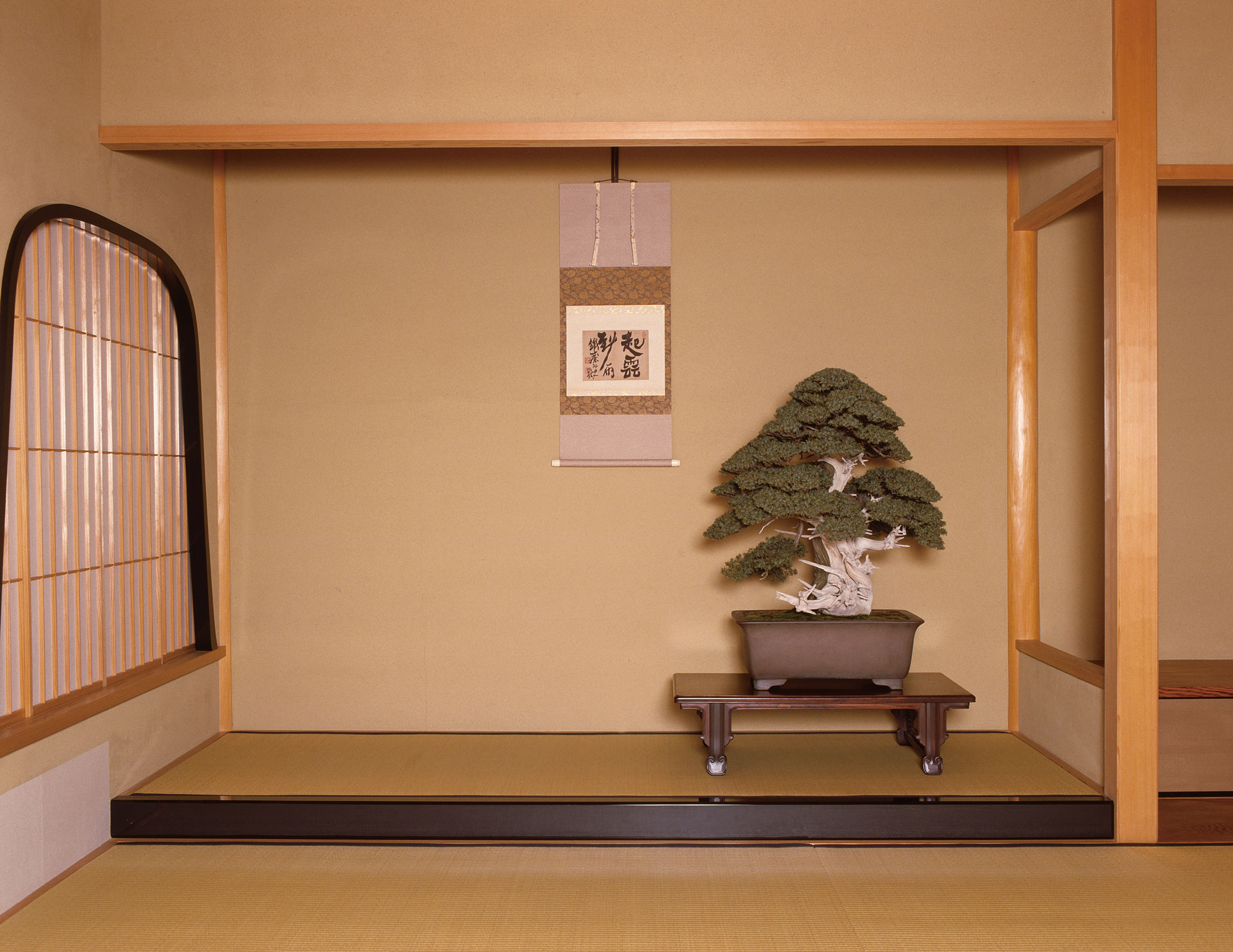 床の間の盆栽飾り例写真 景道片山流 Katayama School Of Keido 床の間の盆栽飾り例写真 景道片山流 Katayama School Of Keido
