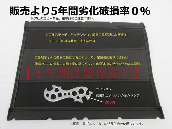 ☆レカロシート補修/ピレリマット代用品 アンダーマットHQ☆