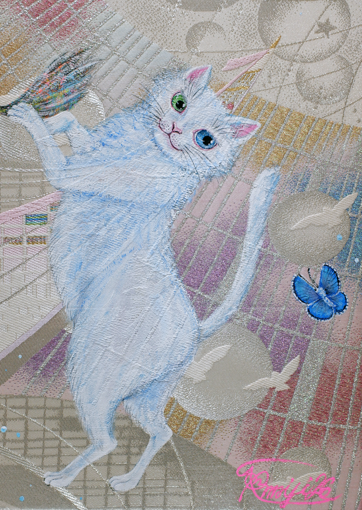 white cat, 白い猫