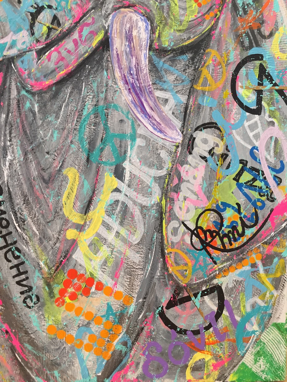 『 befriending 』 acrylic on canvas (65.2cm×65.2cm/S15)
