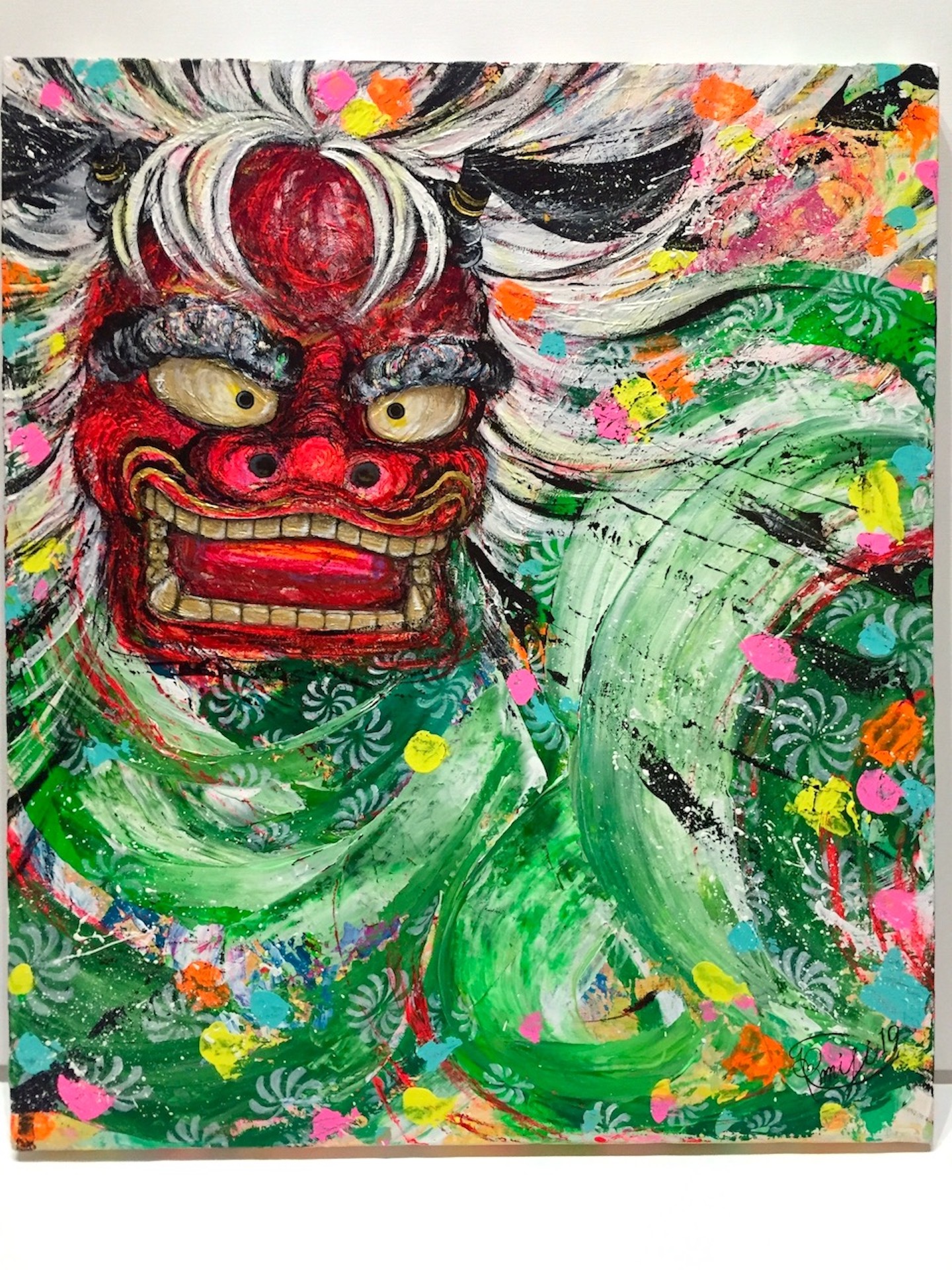 『 merry laughter 』acrylic on canvas (53.0cm×45.5cm×6.0/F10)