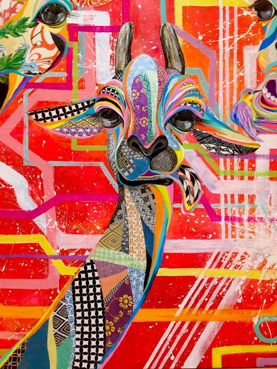 『 Le lien 』 acrylic on canvas (80.3cm×116.7cm/P50)
