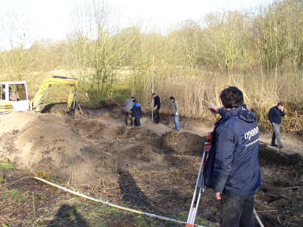 Bodenfilter: Nivelllierung Substrat