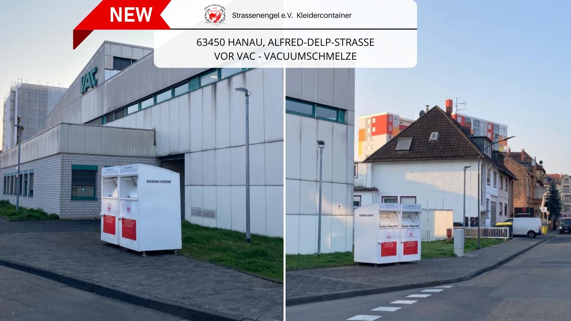 NEU! Kleider-Container an der VAC in Hanau