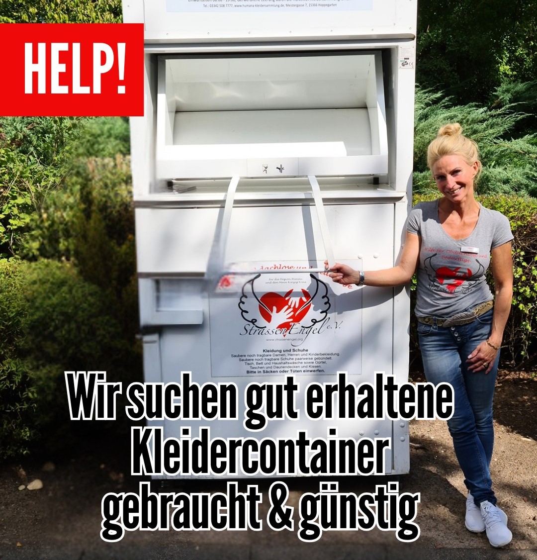 Wir suchen gebrauchte Kleidercontainer!