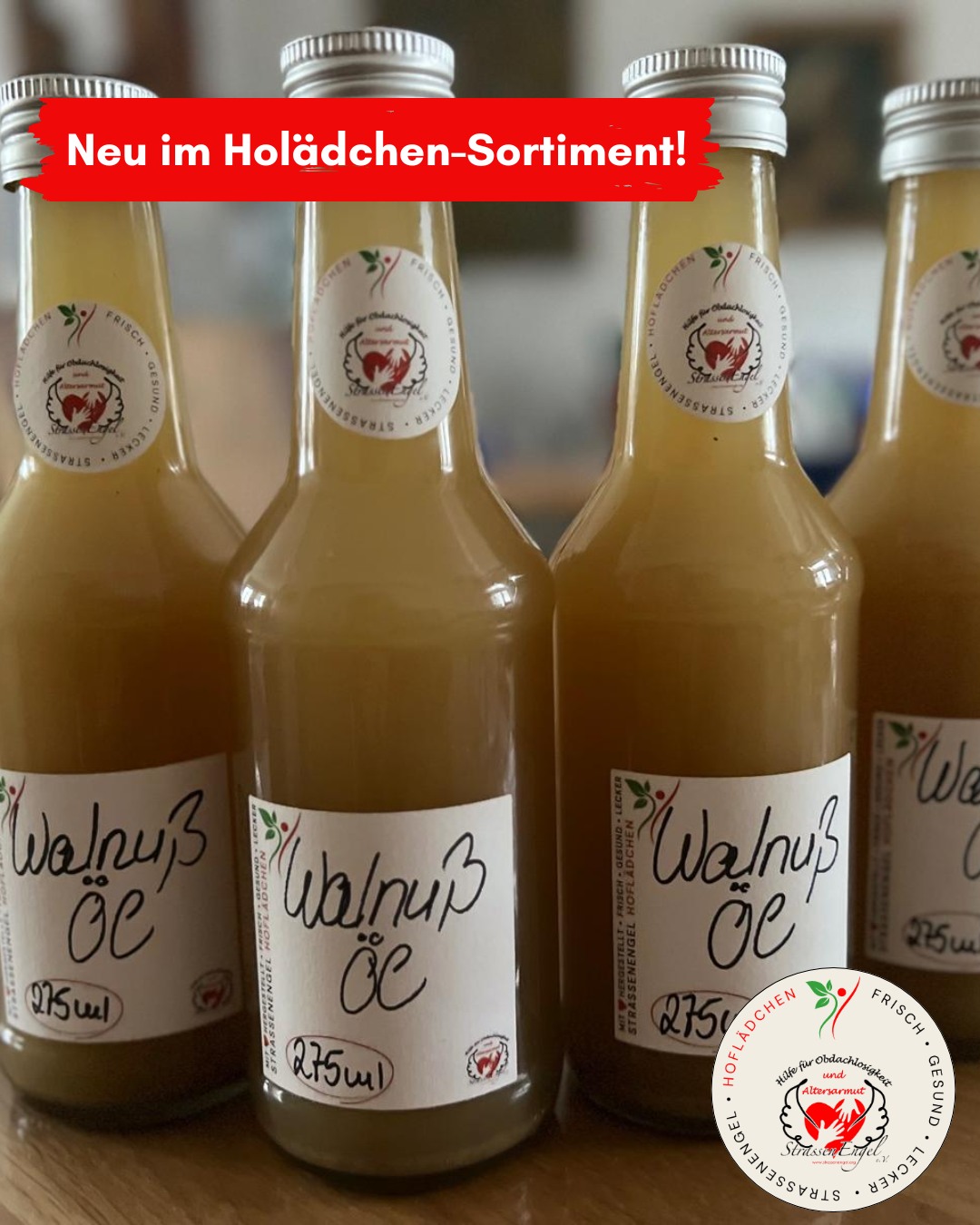 Neu im Hoflädchen: Kaltgepresstes Walnuss-Öl - ein echtes Geschmackserlebnis