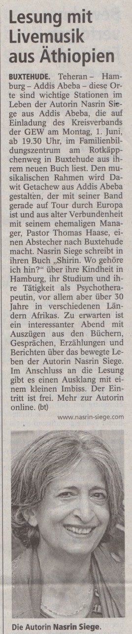 Buxtehuder Tageblatt, 30.05.2015