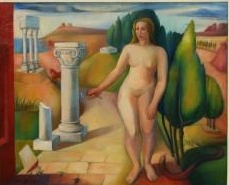 Eva (Parijs, 1937), olieverf, 58x71 cm