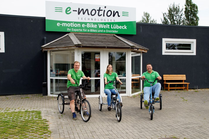 Das Team des Dreirad-Zentrums Lübeck